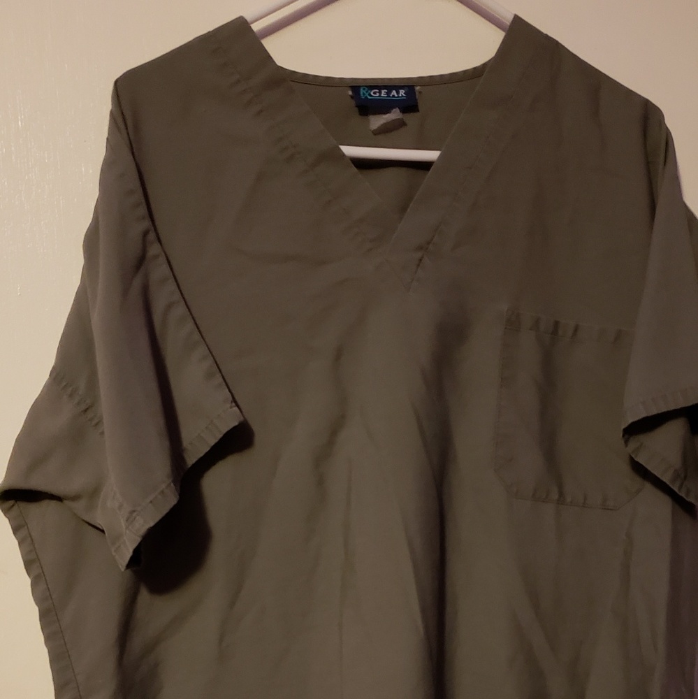 Grey scrub top